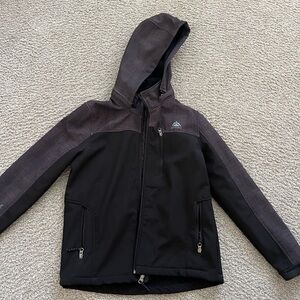 Snozu Black Jacket with White Logo Print